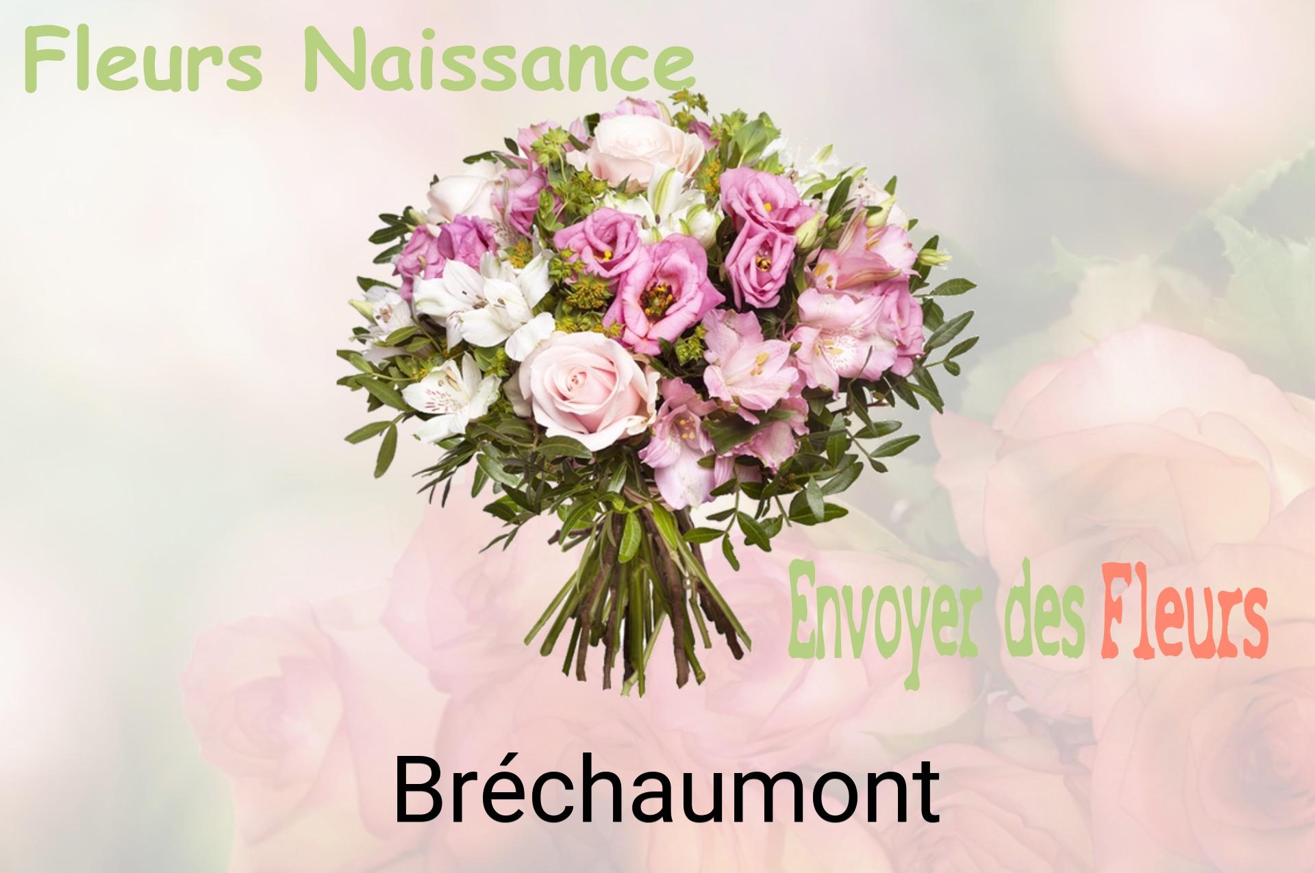 Bouquet de fleurs de naissance livré à Bréchaumont
